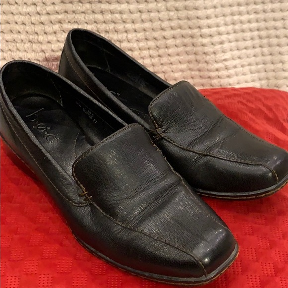 b.o.c. Black Leather Loafers - Picture 1 of 6